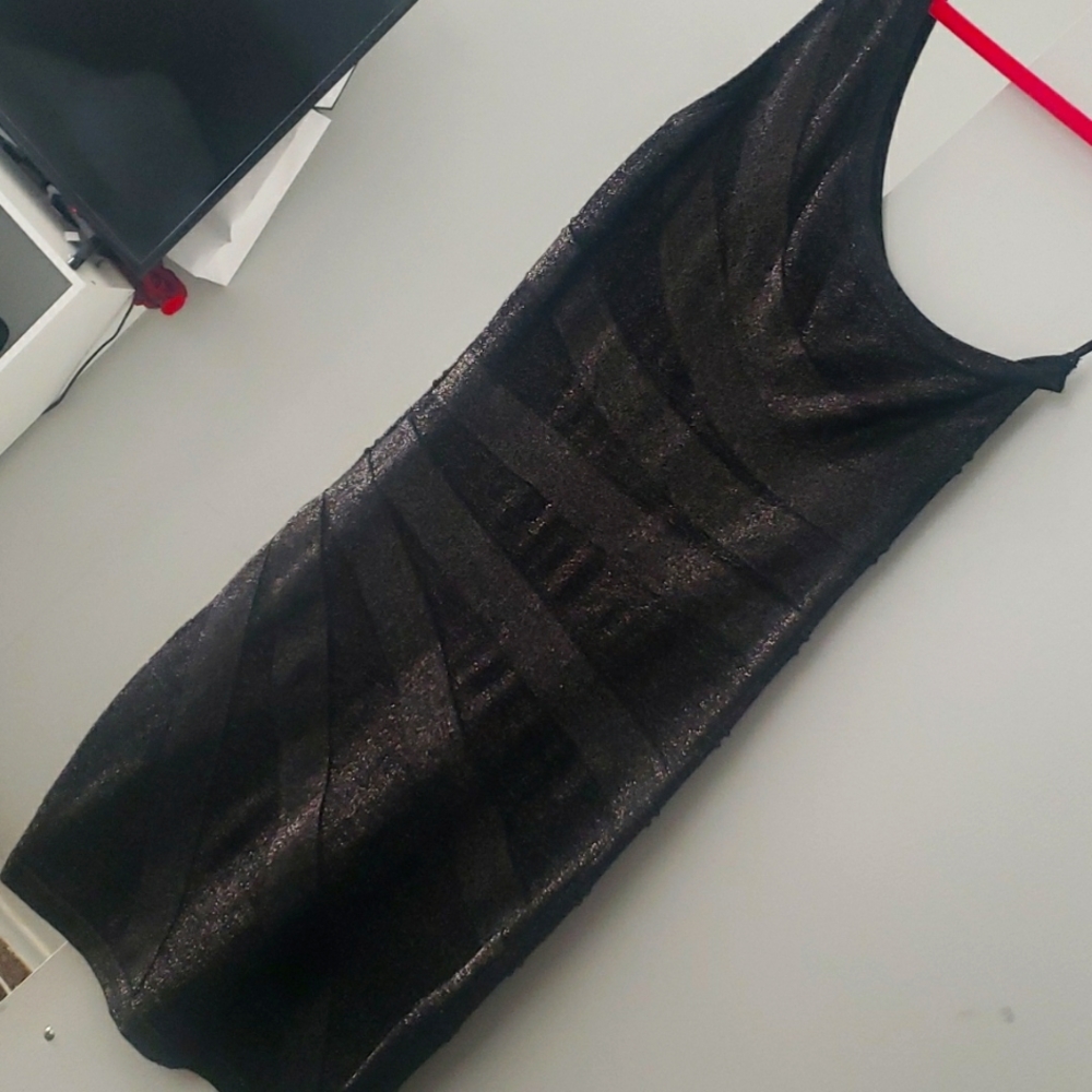 Blk sparkle cocktail dress